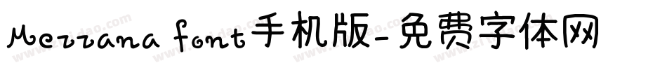 Mezzana font手机版字体转换